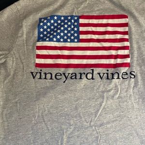 Vineyard vines American flag long sleeve t shirt XS